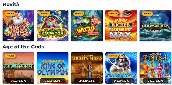 AllinBet Casino Italy games