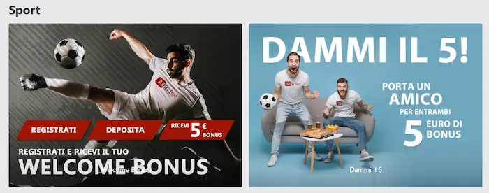 AllinBet Casino Italy bonus sport